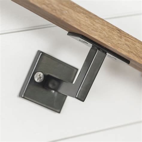 metal stair bracket|wooden banister rail and brackets.